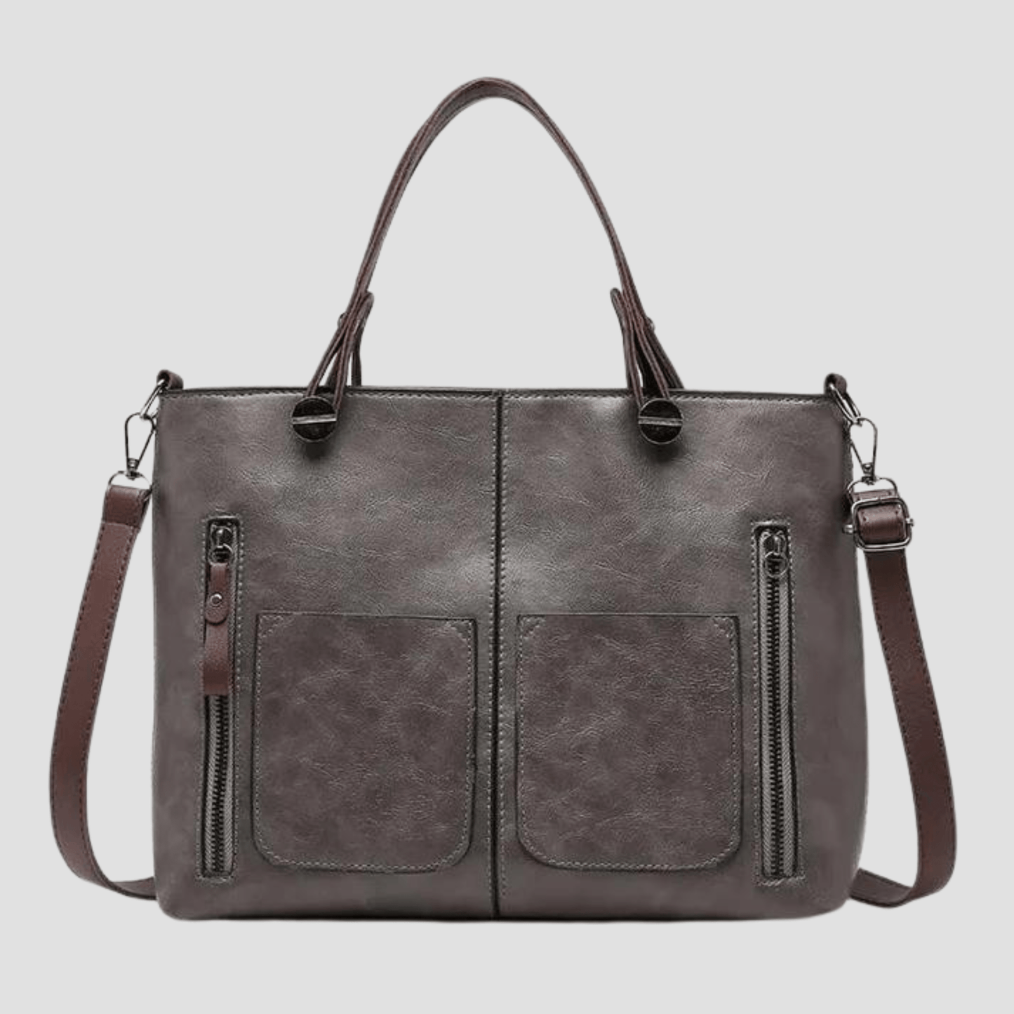 Chic Retro Leather Shoulder Bag