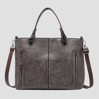 Chic Retro Leather Shoulder Bag