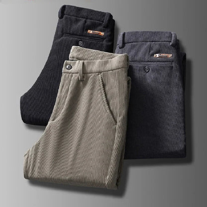 Pantalones cálidos de hombre con forro polar para invierno