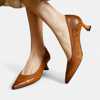 Refined Leather Heels