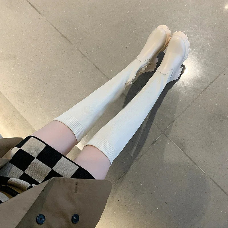 Women’s Knee-High Boots with Chunky Sole