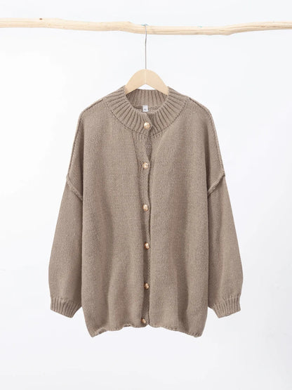 Women’s Winter Relaxed Fit Knit Button Cardigan