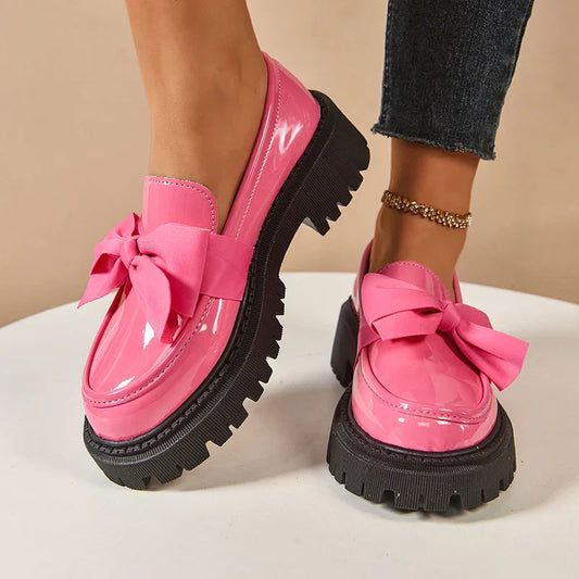 Real Leather Platform Shoes