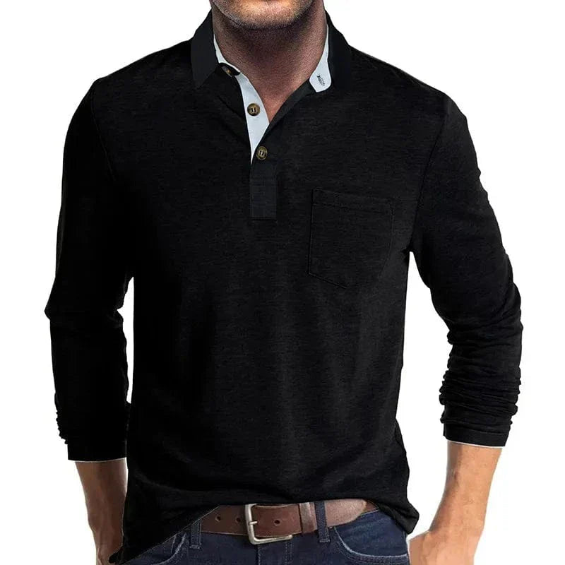 Polo texturizado informal elevado