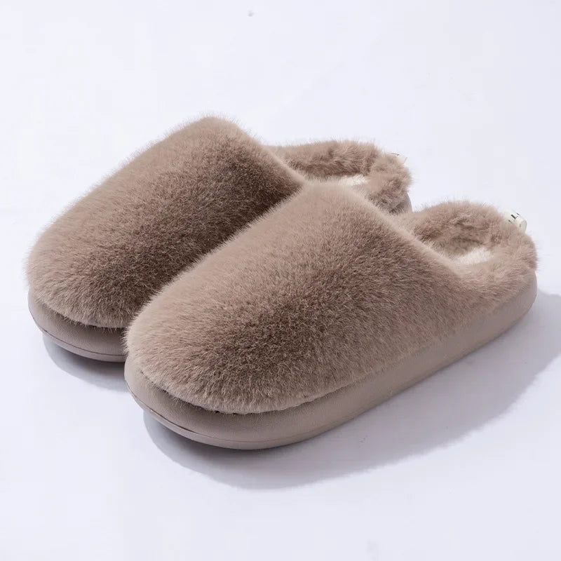 Women’s Cozy Fluffy Slip-On Slippers