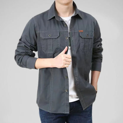 Men’s Utility Work Shirt with Pockets