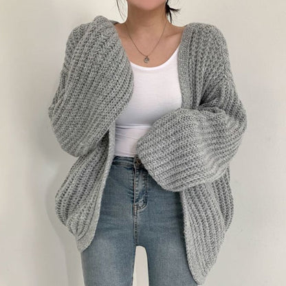 Women’s Casual Knit Oversized Open Front Sweater