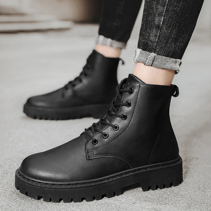 Men’s Lace-Up Boots with Chunky Sole