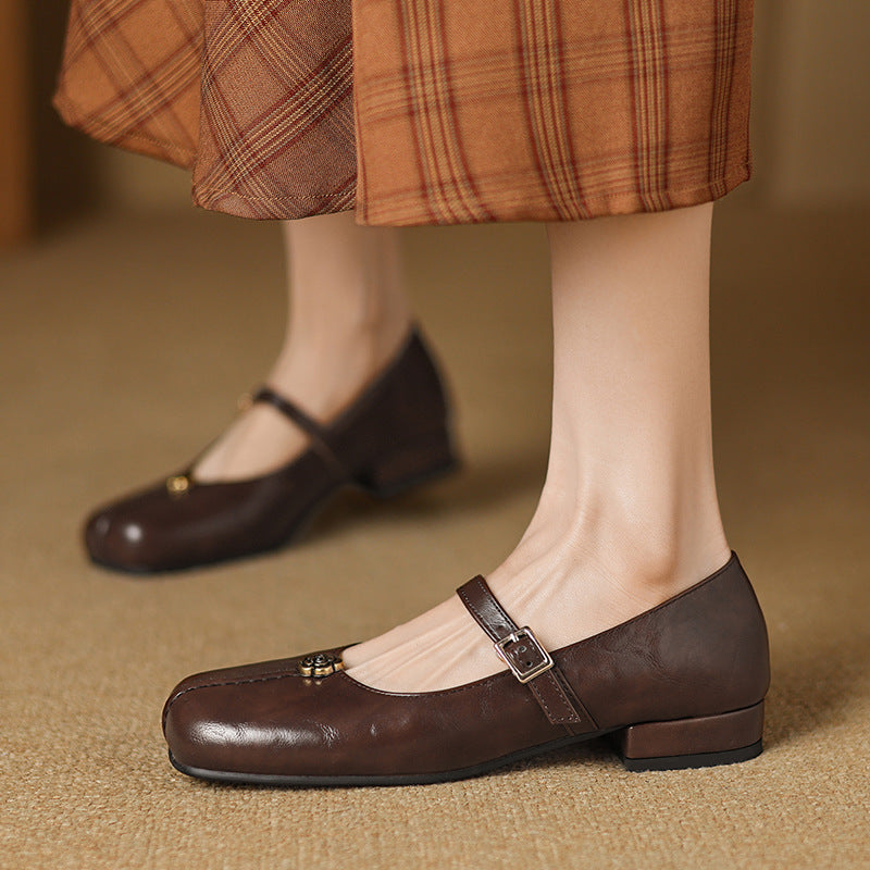 Women’s Spring Strap Ballet Flats