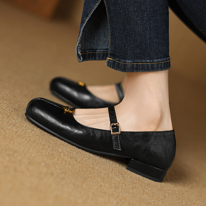 Women’s Spring Strap Ballet Flats