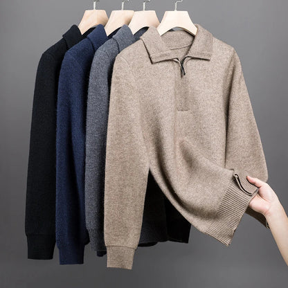 Soft Warm Quarter Zip Sweater