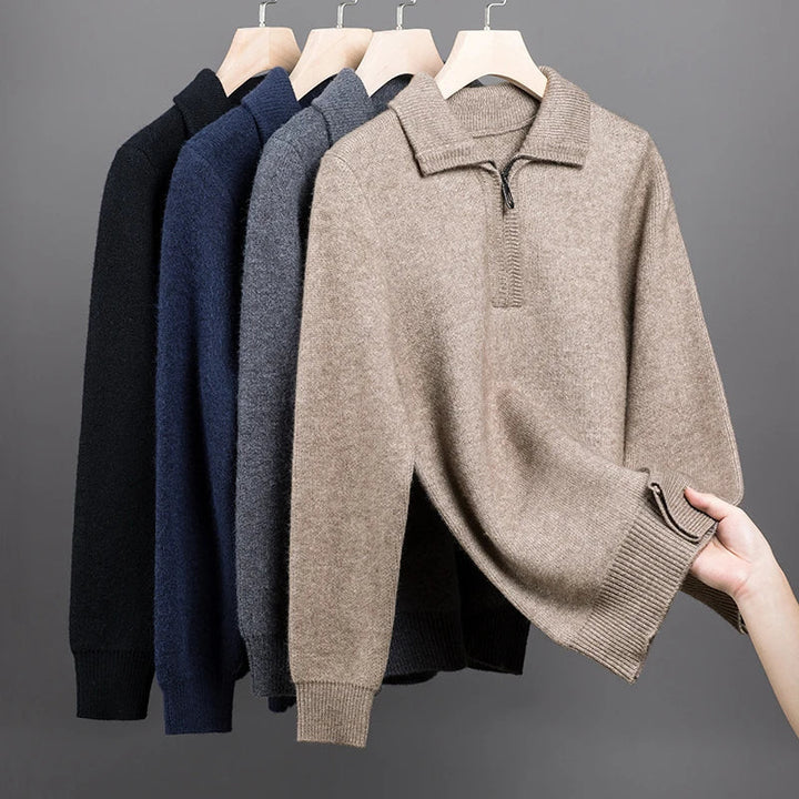 Soft Warm Quarter Zip Sweater