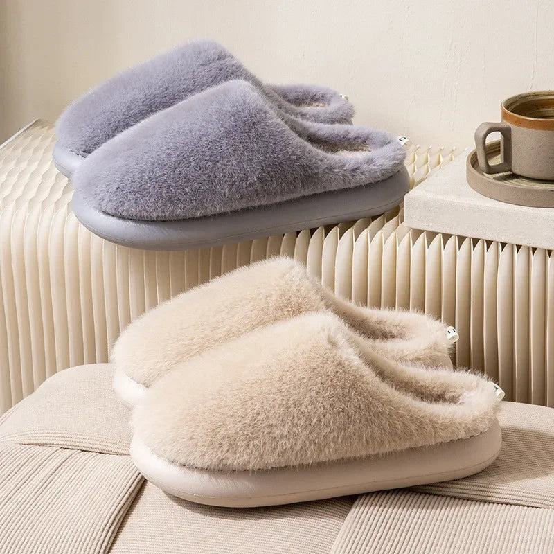 Women’s Cozy Fluffy Slip-On Slippers
