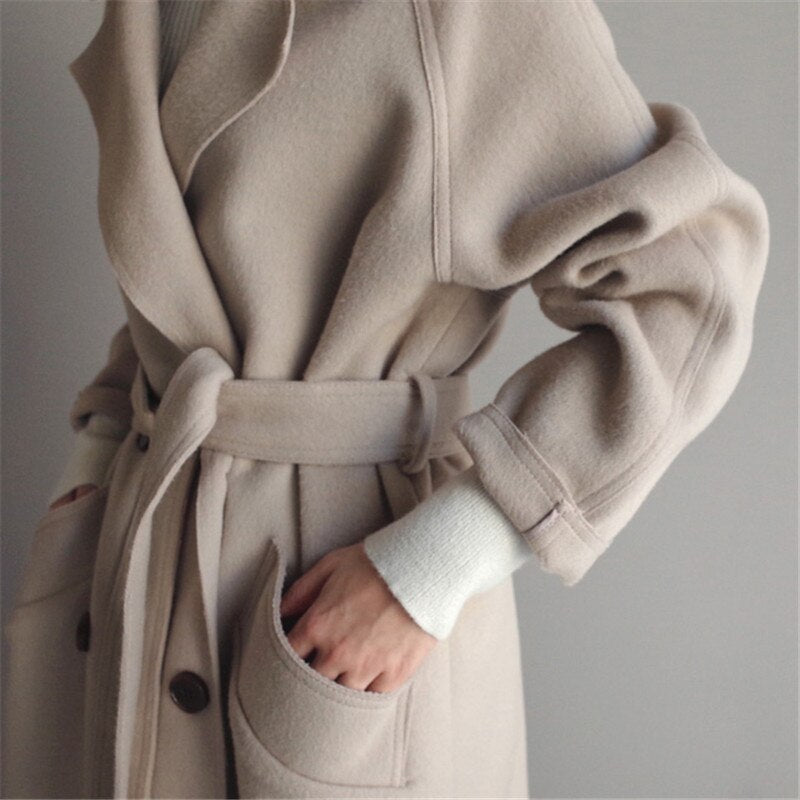 Women’s Classic Lapel Front Winter Coat