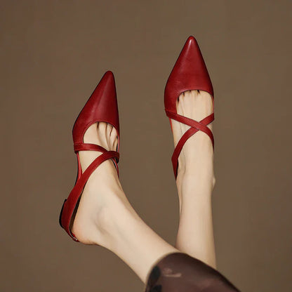 Genuine Leather Mules