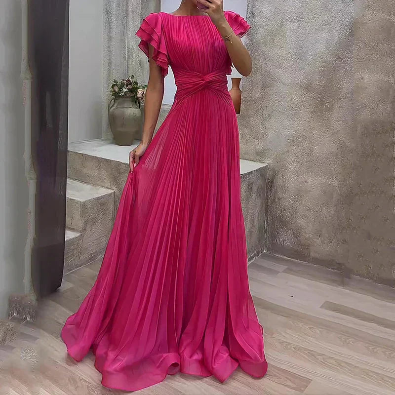 Pleated Evening Dress