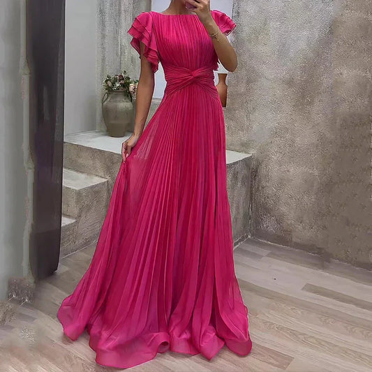 Pleated Evening Dress