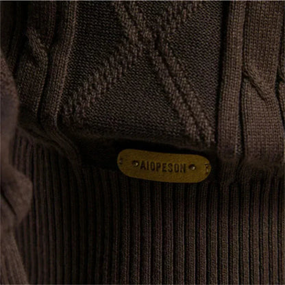 Men's Cardigan with Button Placket