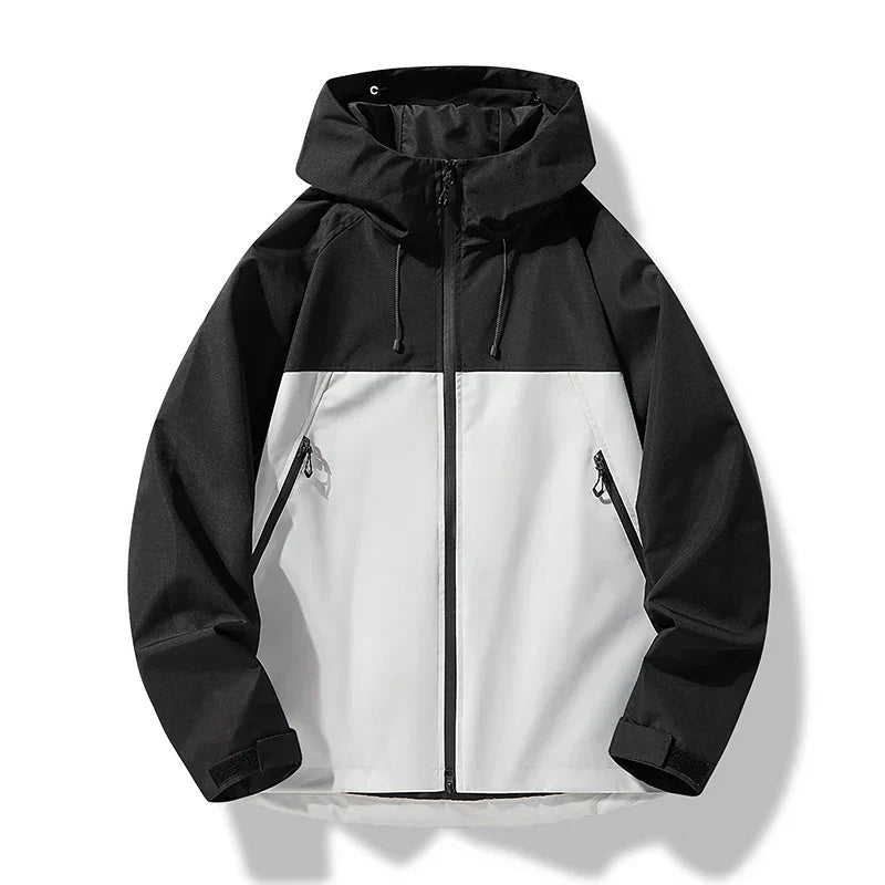 Men’s Waterproof Hooded Windproof Shell Jacket