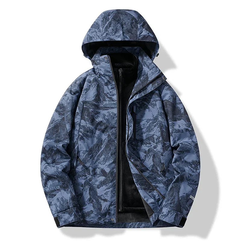 Men’s Winter Hooded Ski Zip Up Jacket
