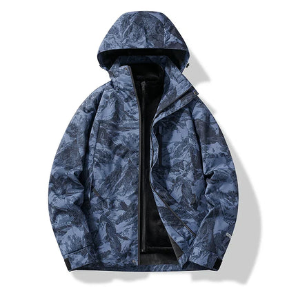 Men’s Winter Hooded Ski Zip Up Jacket