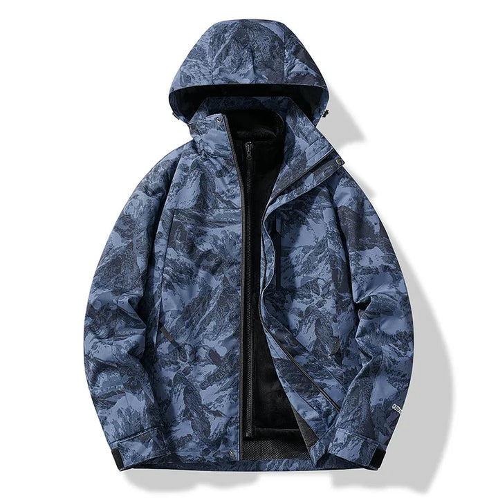 Men’s Winter Hooded Ski Zip Up Jacket