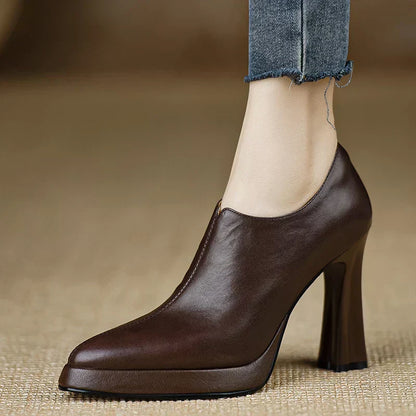 Stylish Real Leather Pumps