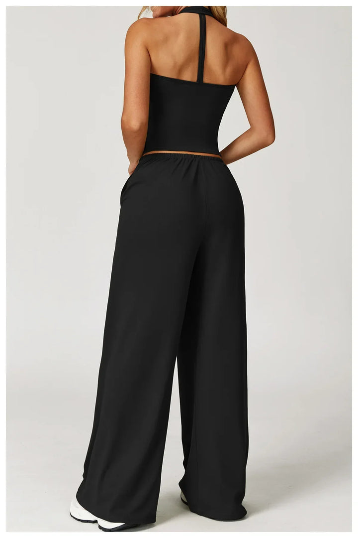 Pantalones de pernera ancha, holgados, informales de invierno para mujer