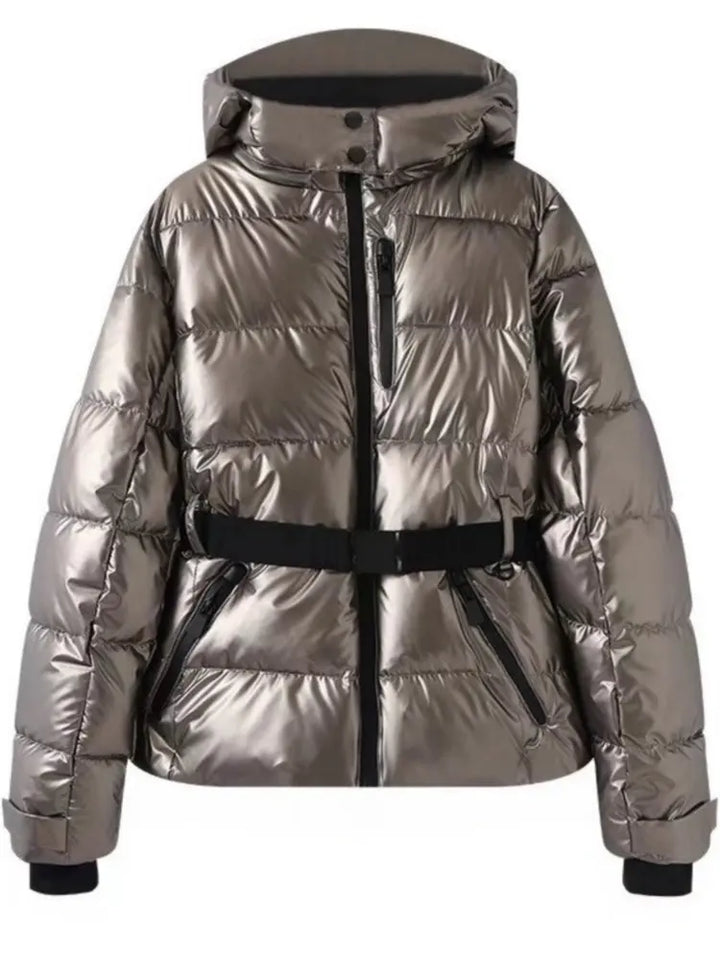 Women’s Winter Belted Fit Puffer Jacket