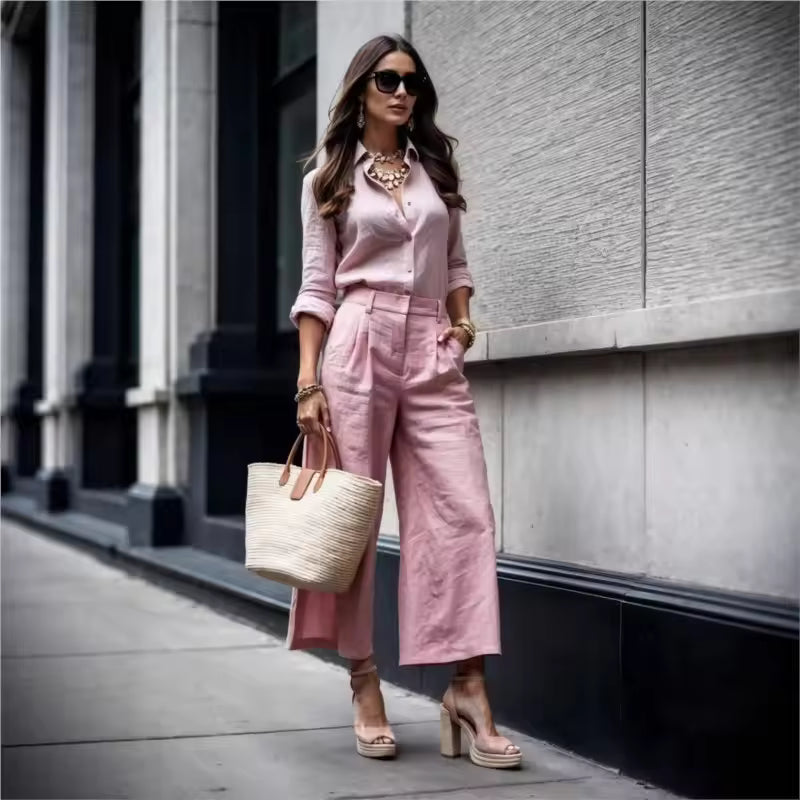 Noor - Loose-fitting set with pants