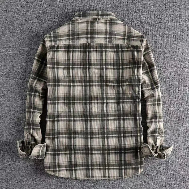Men’s Casual Plaid Flannel Shirt