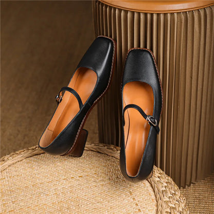 Women’s Spring Strap Block Heel Shoes
