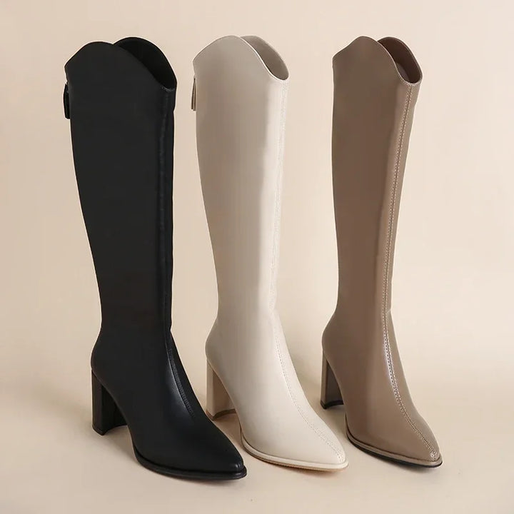 Women's Knee-High Heeled Boots