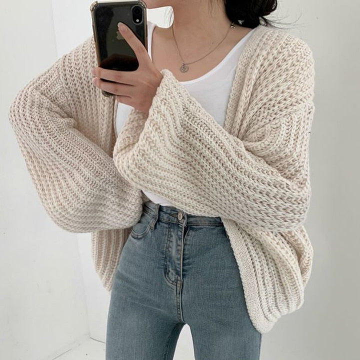 Women’s Casual Knit Oversized Open Front Sweater