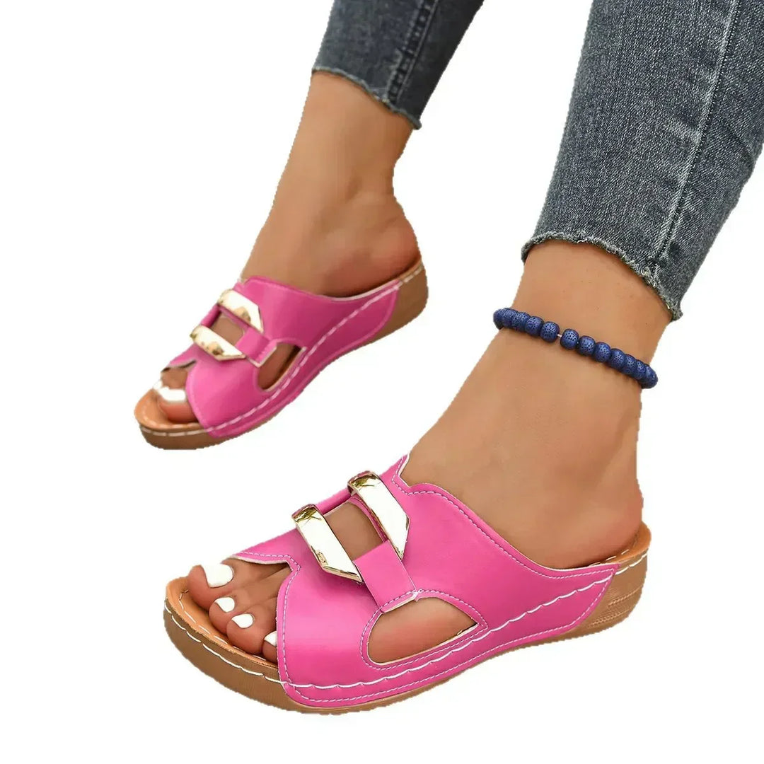 Lina | Sandalias ortopédicas con tacón de cuña
