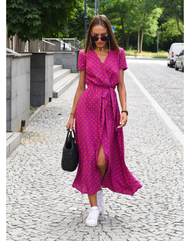 Talia | Stylish V-Neck Floral Dress