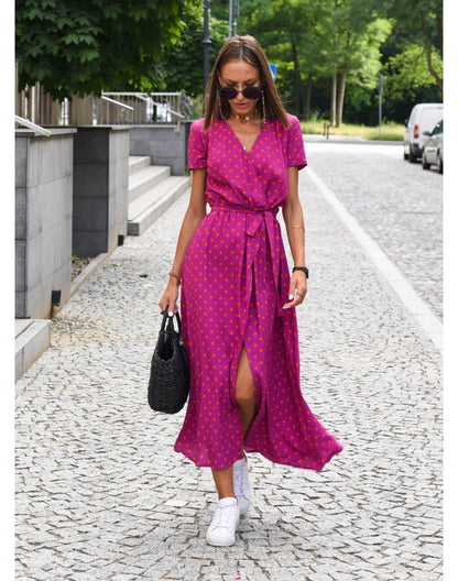 Talia | Stylish V-Neck Floral Dress