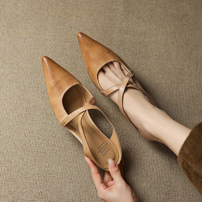 Genuine Leather Mules