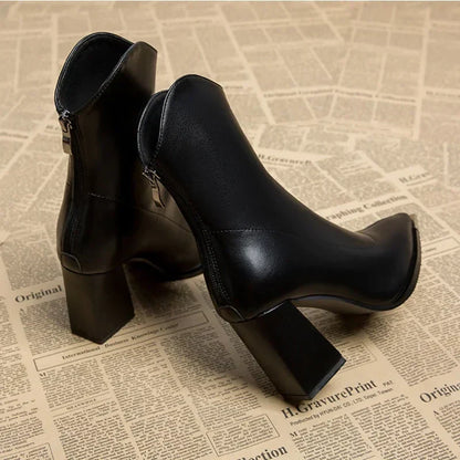 Women’s Spring Pointed Heel Ankle Boots
