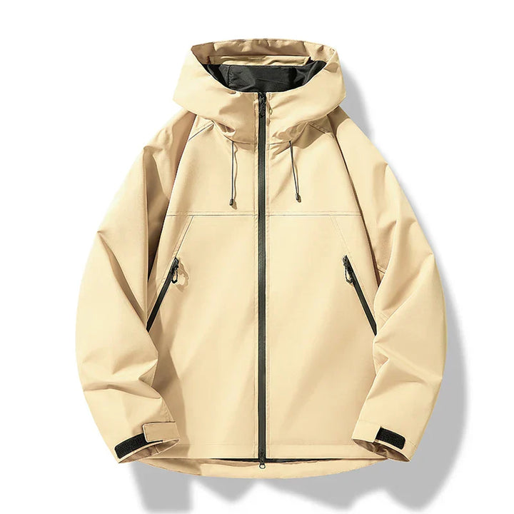 Men’s Waterproof Hooded Windproof Shell Jacket