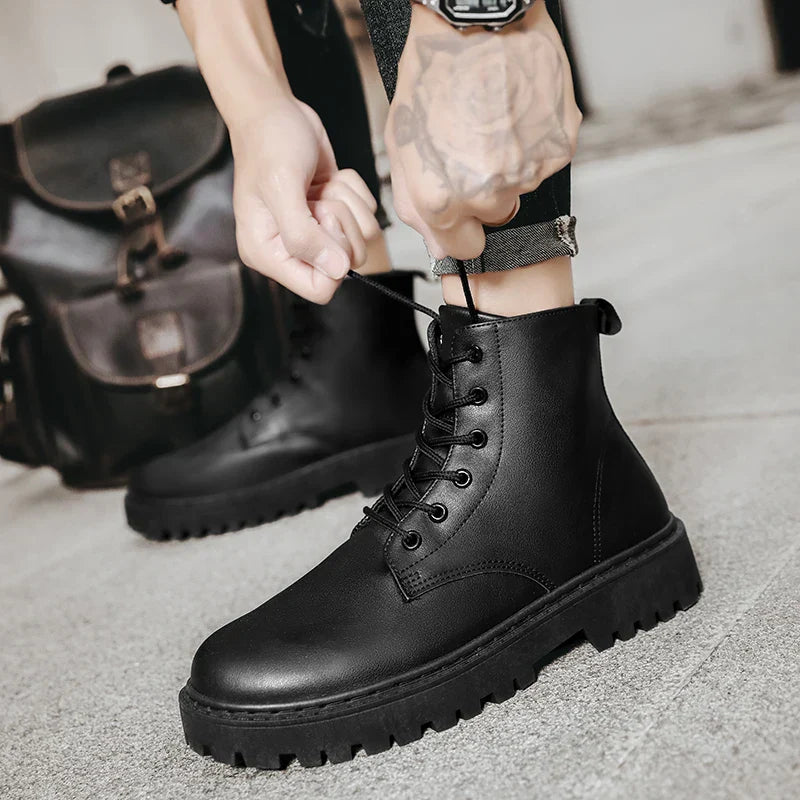 Men’s Lace-Up Boots with Chunky Sole