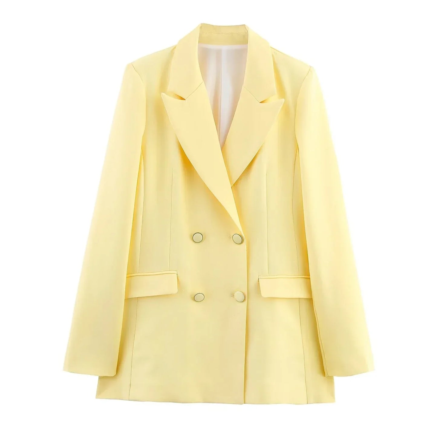 Chic Formal Suit Set with Tailored Long Blazer for Women