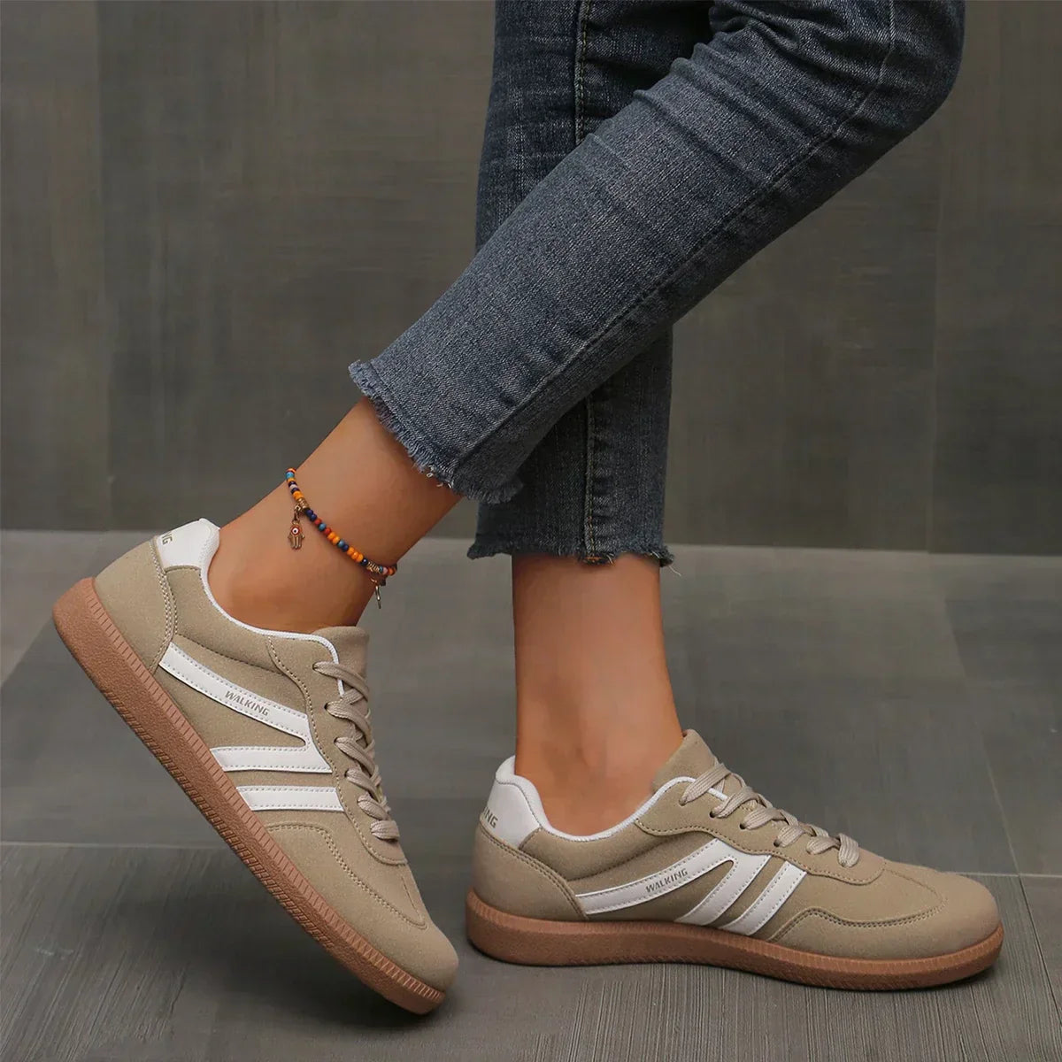 Women’s Stretch Fit Leopard Pattern Sneakers