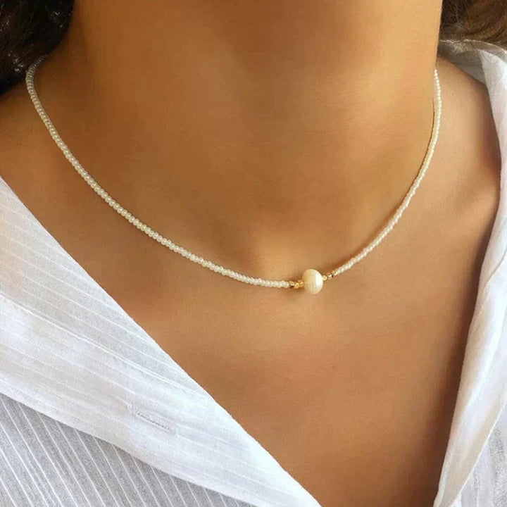 Pearl Beaded Choker