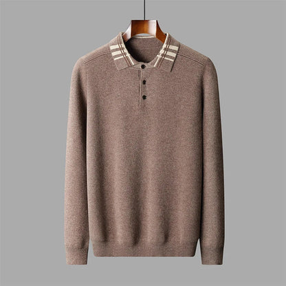 Men’s Winter Classic Knit Polo Sweater