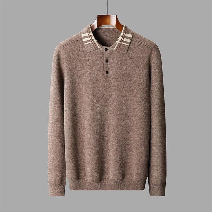 Men’s Winter Classic Knit Polo Sweater