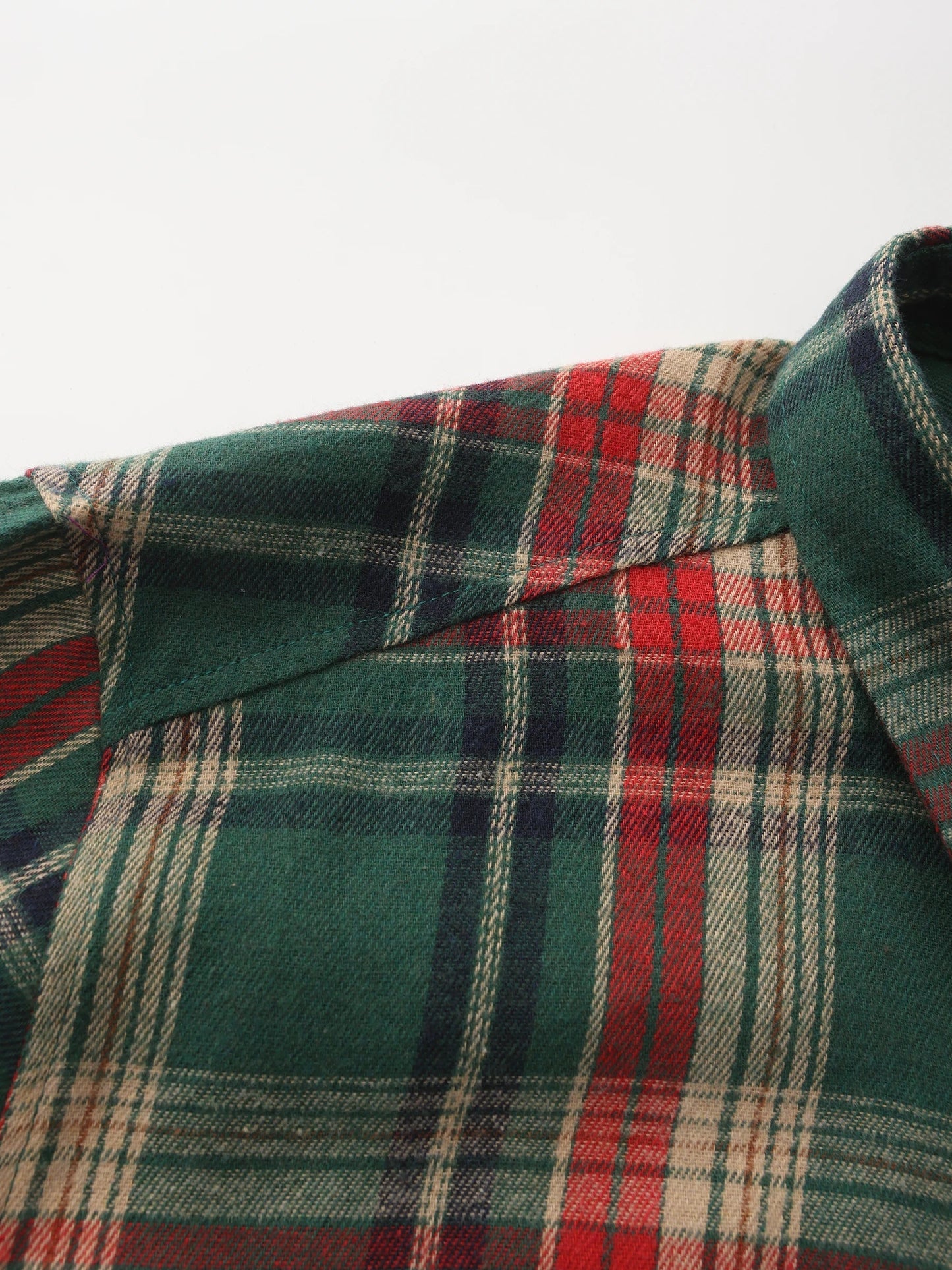 Men's Winter Plaid Button-Up Shirt