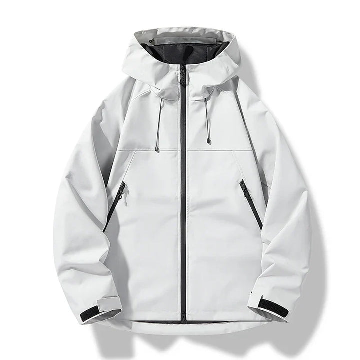 Men’s Waterproof Hooded Windproof Shell Jacket