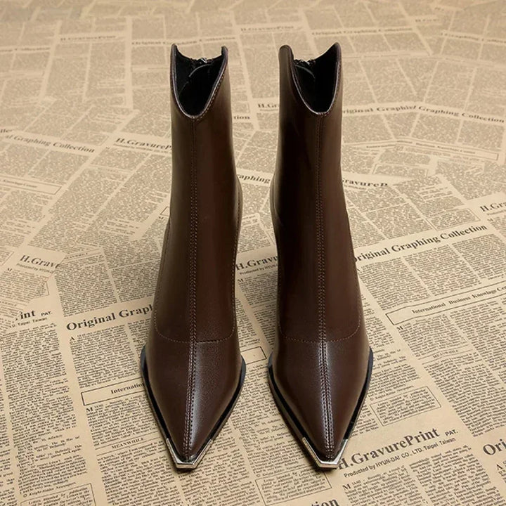 Women’s Spring Pointed Heel Ankle Boots