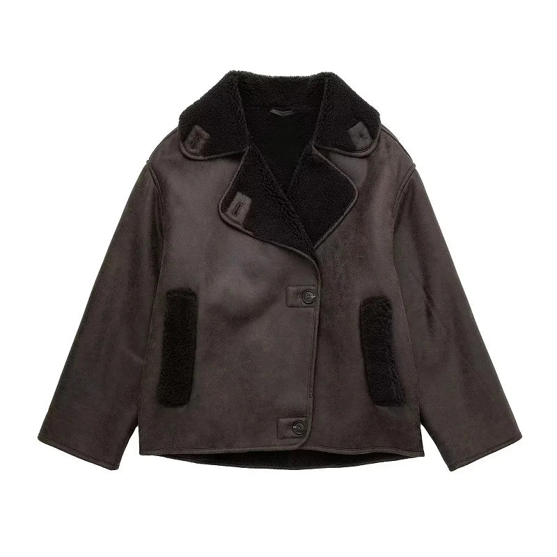 Women's Shearling Aviator Jacket